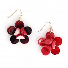 Серьги глянцевые из ацетата